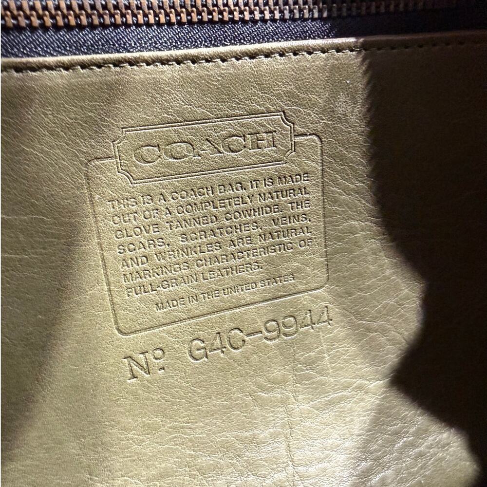 Vintage Coach 9944 Taylor Olive Green Crossbody - Picture 8 of 8